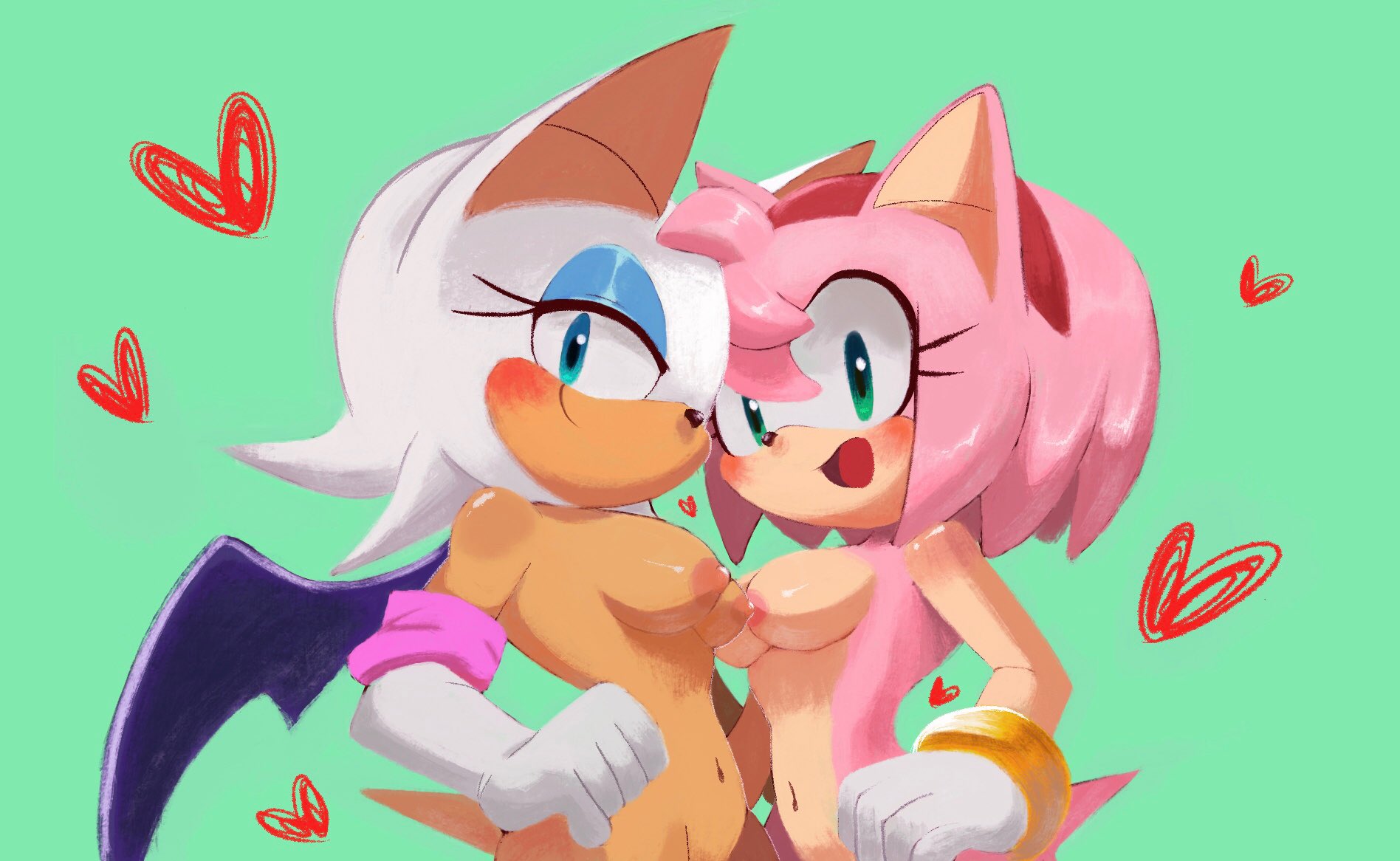 Rouge and amy nackt