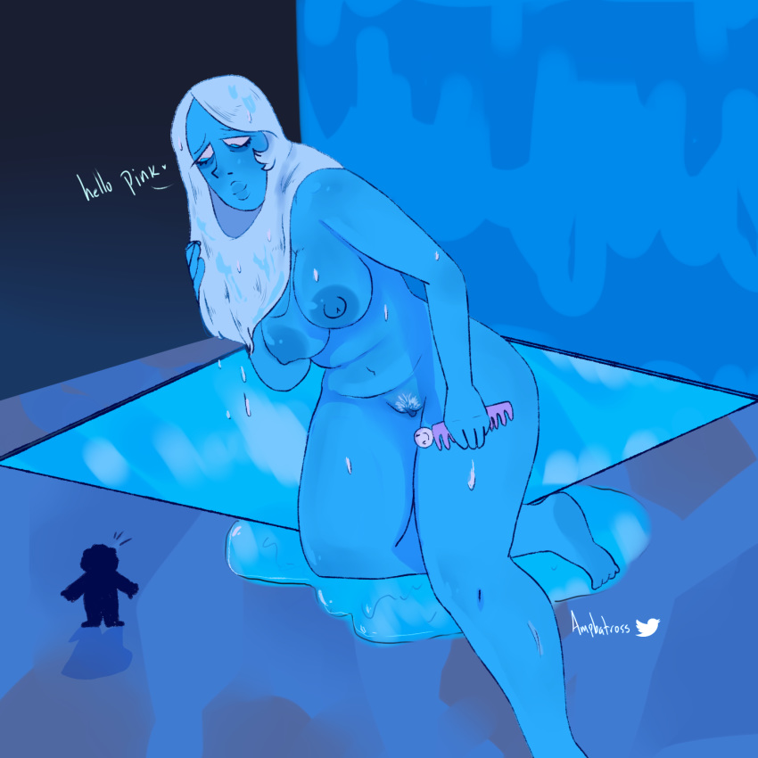 Blue diamond nude