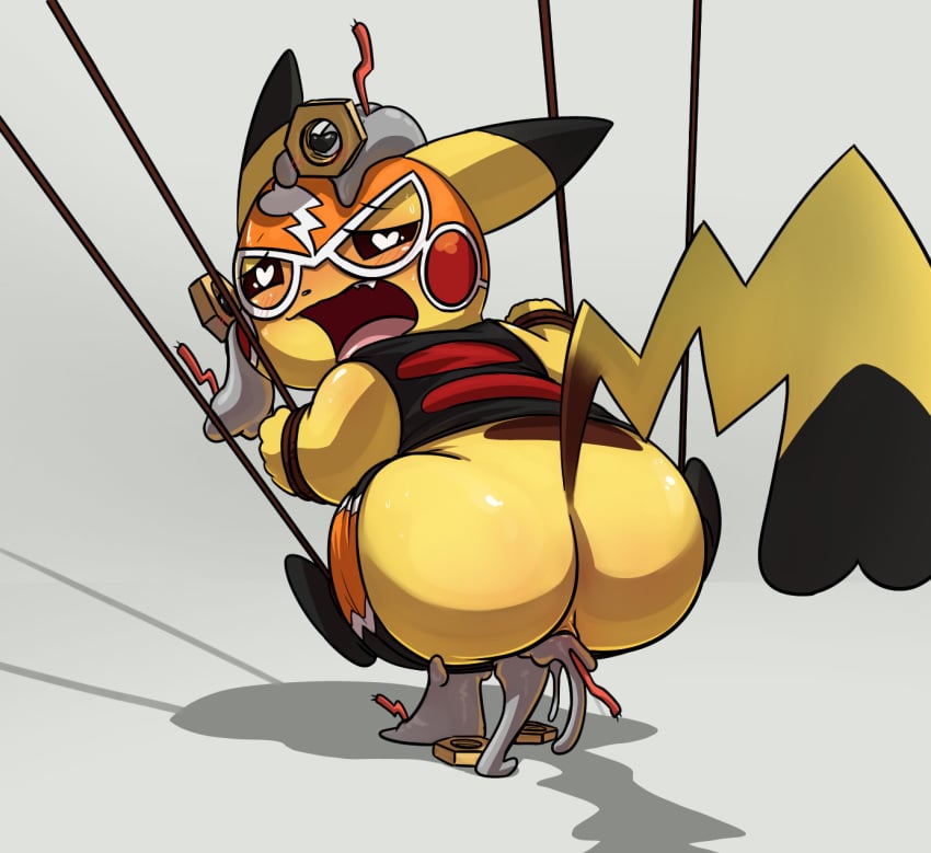 1girls 2019 ambiguous_gender anal anal_sex anal_vore anthro anus ass blush body_invasion bondage bound chubby clothing cosplay_pikachu female female_penetrated furry group heart heart-shaped_pupils hi_res interspecies larger_female legendary_pokémon lkiws mask meltan nintendo open_mouth penetration pikachu pikachu_libre pokémon_(species) pokemon pokemon_go pokemon_oras pokemon_rgby pokemon_sm pokken_tournament rodent rope shortstack size_difference slime super_smash_bros. thick_thighs unbirthing video_games vore wide_hips