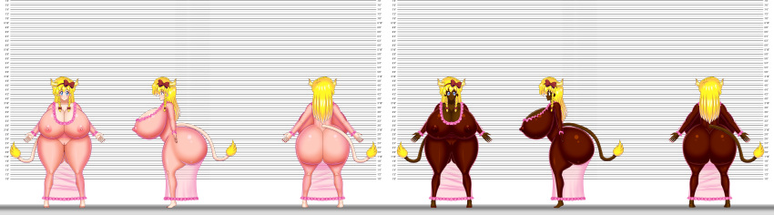 areolae ass ass_in_dress big_ass big_breasts bluebullpen breasts castlevania commission cow_girl cow_horns cow_tail dat_ass female horns maria_renard nightgown nipples pussy rondo_of_blood see-through see-through_nightgown solo tail