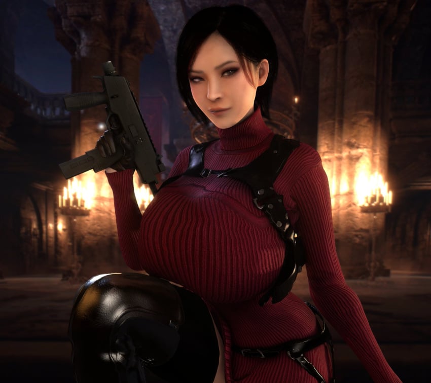 1girls 3d 3d_(artwork) ada_wong alternate_breast_size asian asian_female ass big_ass big_breasts black_hair black_thighhighs bottom_heavy breasts bust busty capcom chest clothed clothed_female curvaceous curvy curvy_figure female female_focus female_only female_solo gun hips holding_gun holding_object holding_weapon hourglass_figure huge_ass huge_breasts human human_female human_only large_ass large_breasts legs light-skinned_female light_skin lips mature mature_female resident_evil resident_evil_4 resident_evil_4_remake slim_waist small_waist solo solo_female thick thick_hips thick_legs thick_thighs thighhighs thighs thin_waist top_heavy uzi vaako video_game_character voluptuous waist wasp_waist weapon wide_hips