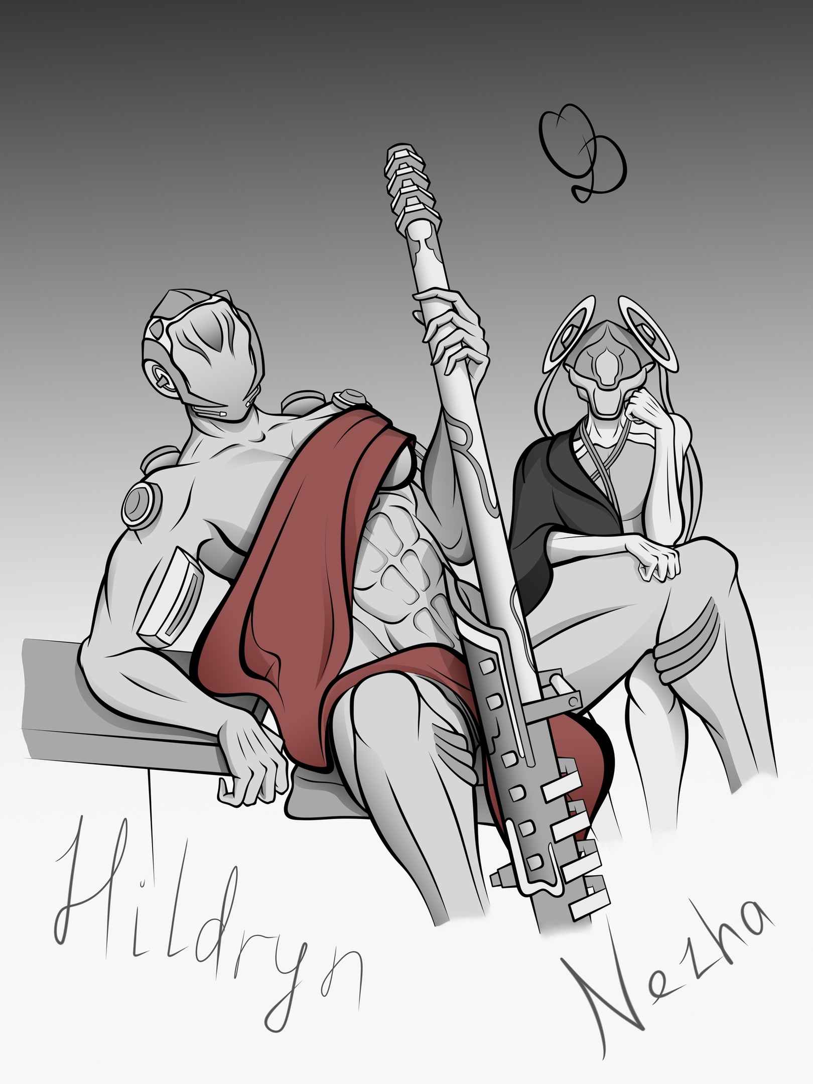 Rule 34 - 1female 1male 5 fingers cannon faceless female gun hildryn ...