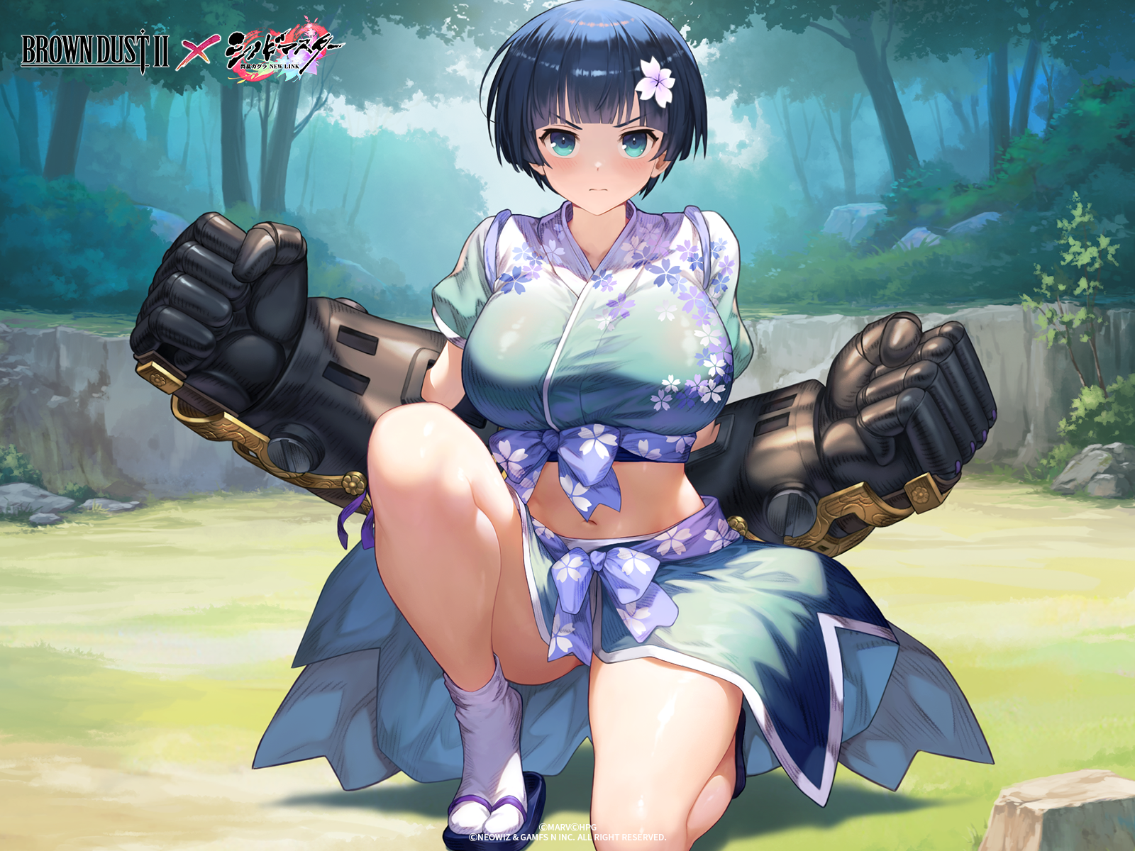 Rule 34 - big breasts blue eyes brown dust 2 forest gauntlets kimono ...