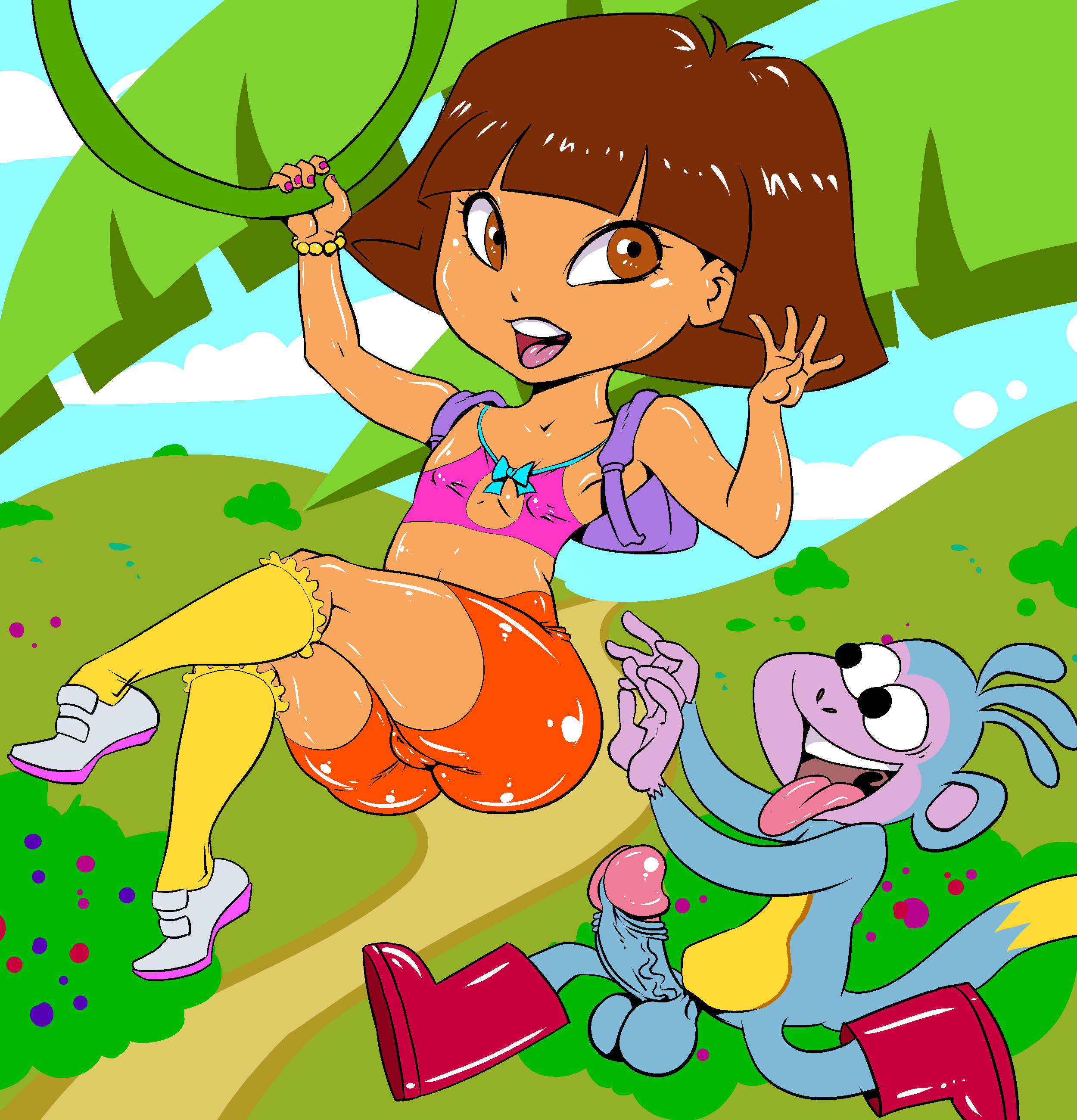 cartoon Dora boots xxx
