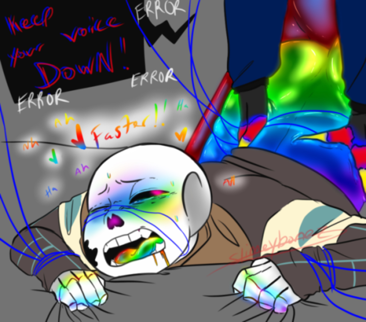 Rule 34 - blushing bondage curvaceous dialogue doggy style ectobody ...