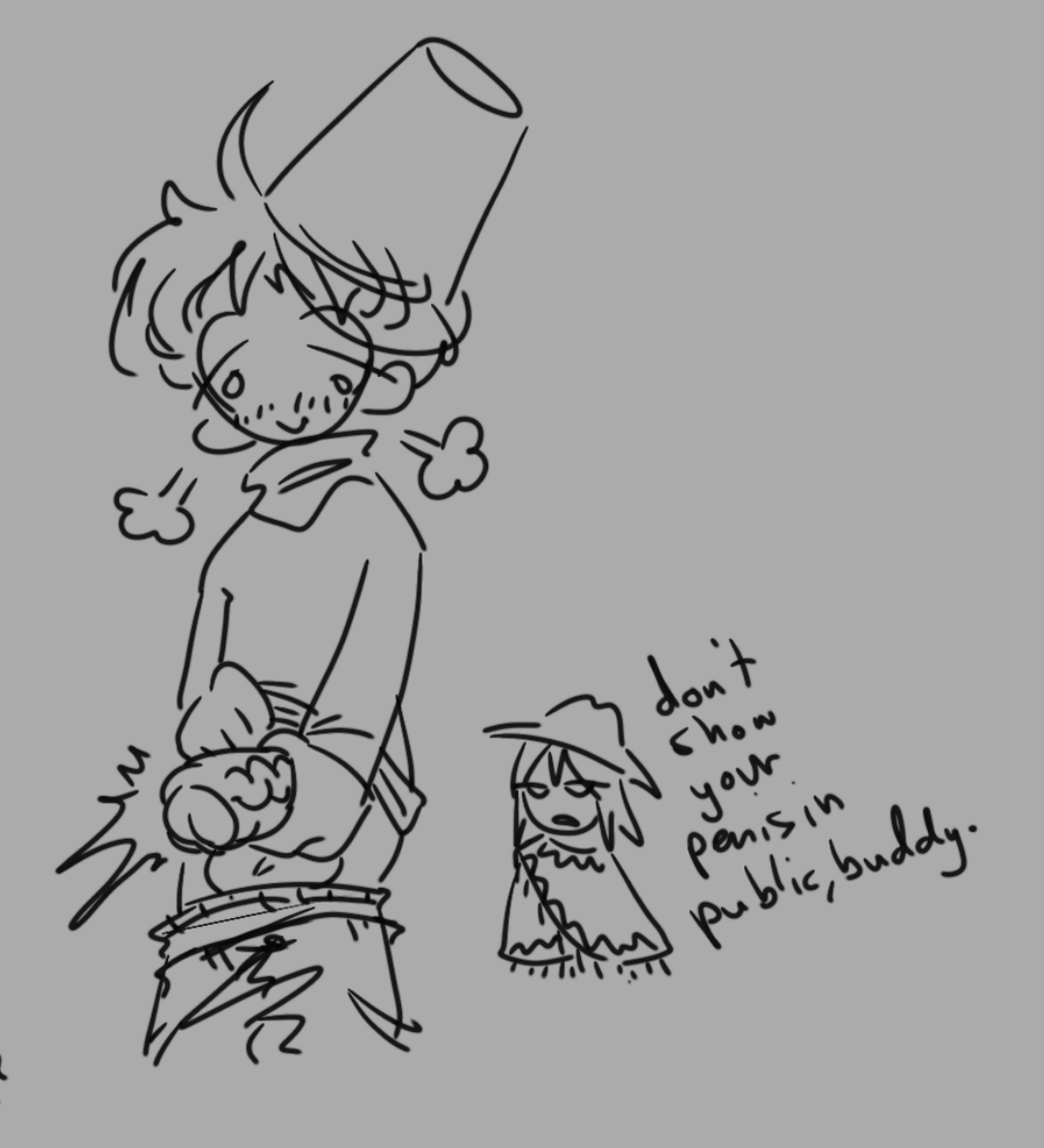 Rule 34 - 2boys brud (sprunki) fat penis holding dick masturbation no