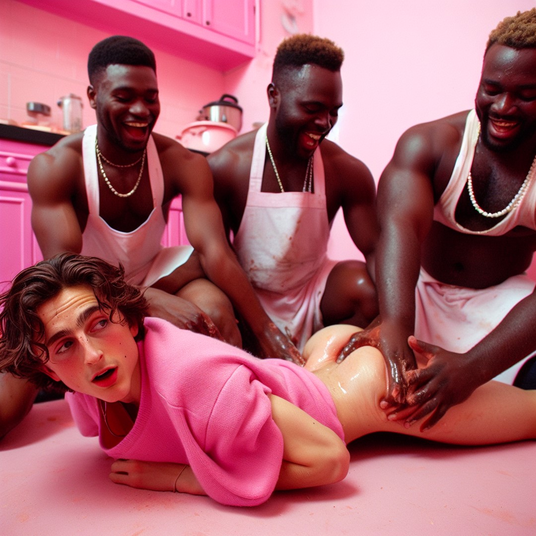 Rule 34 - 4boys ai generated apron bottomless celebrity dark-skinned
