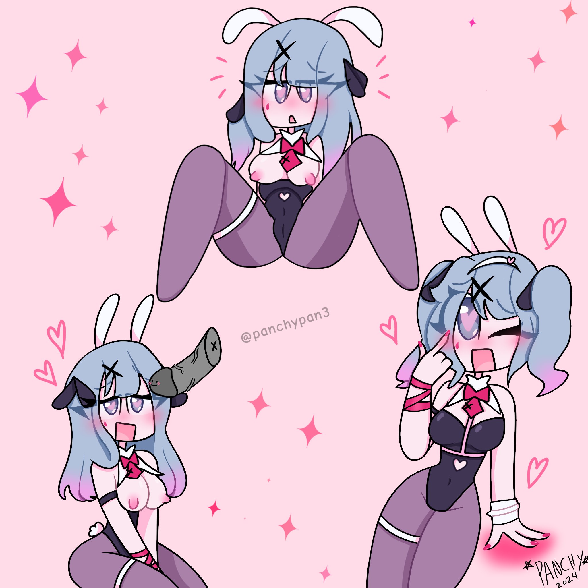 Rule 34 - breasts breasts out bunny ears bunnysuit hatsune miku heart ...