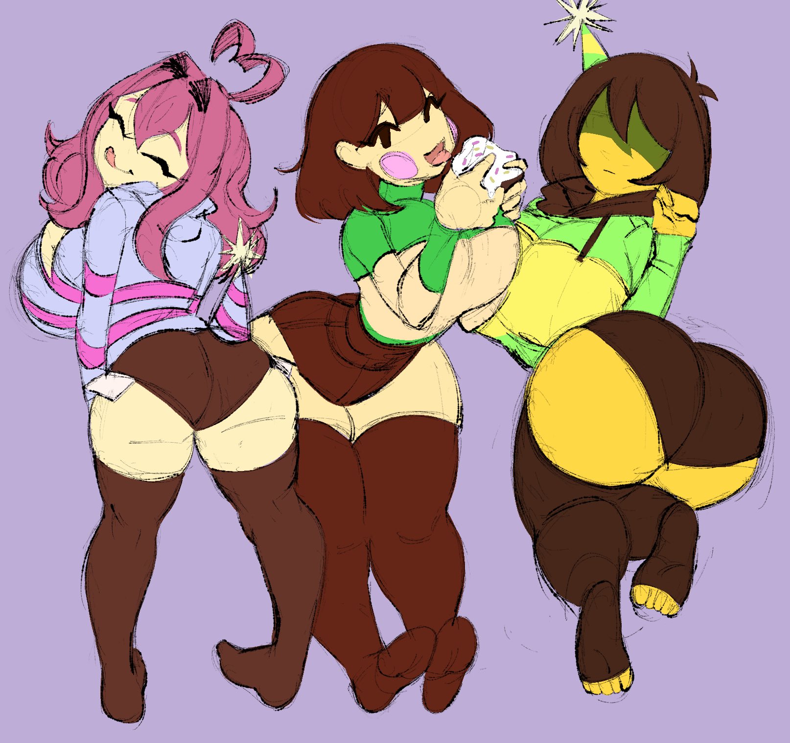 Rule 34 - 2d 3girls 5hitzzzu ass bigger than head ass focus big ass ...