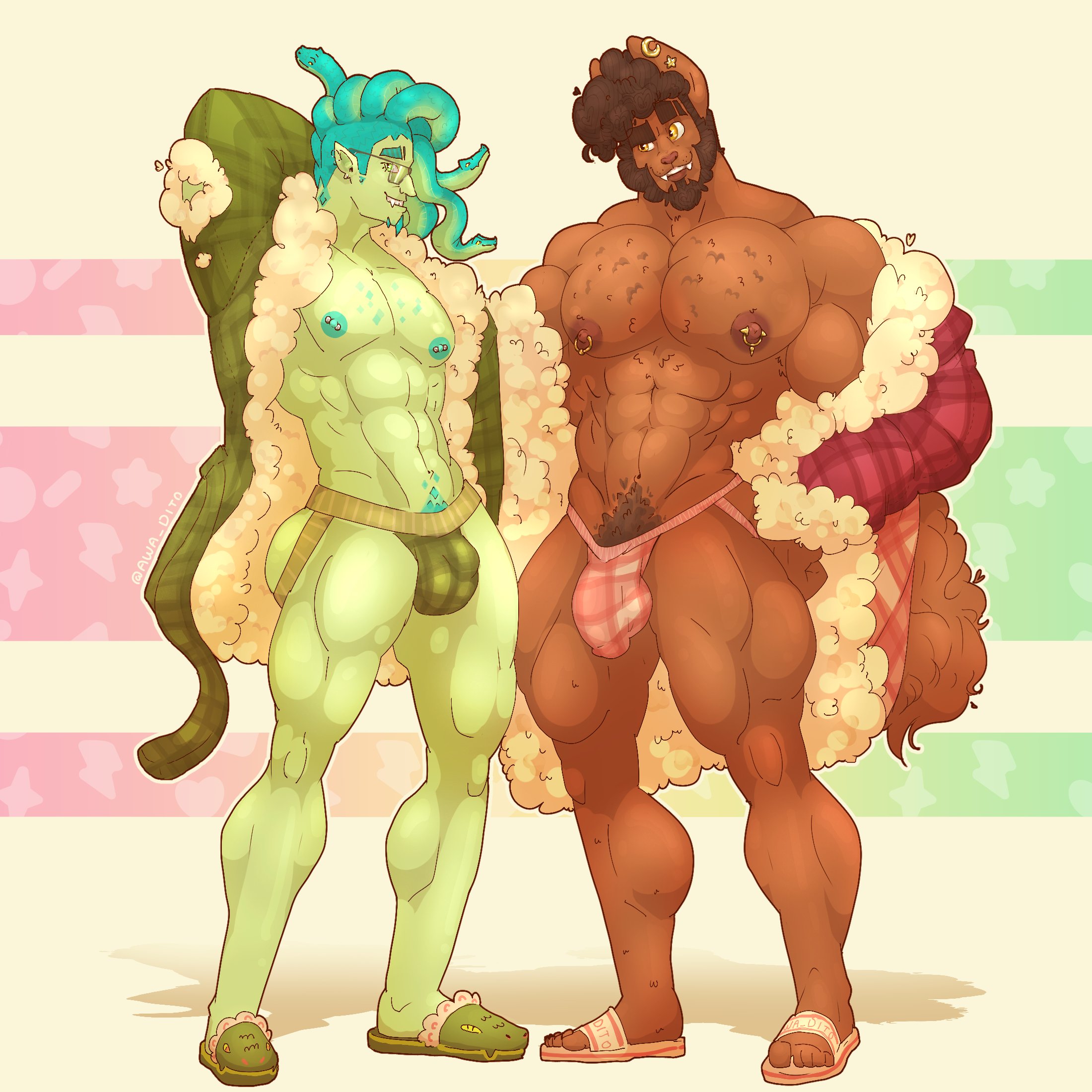 Rule 34 - 2boys awadito bara bulge clawd wolf clawd wolf (g3) deuce ...