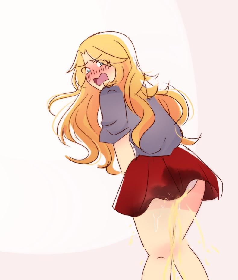 rule-34-angry-blonde-hair-blush-embarrassed-kimura-kaere-looking-back