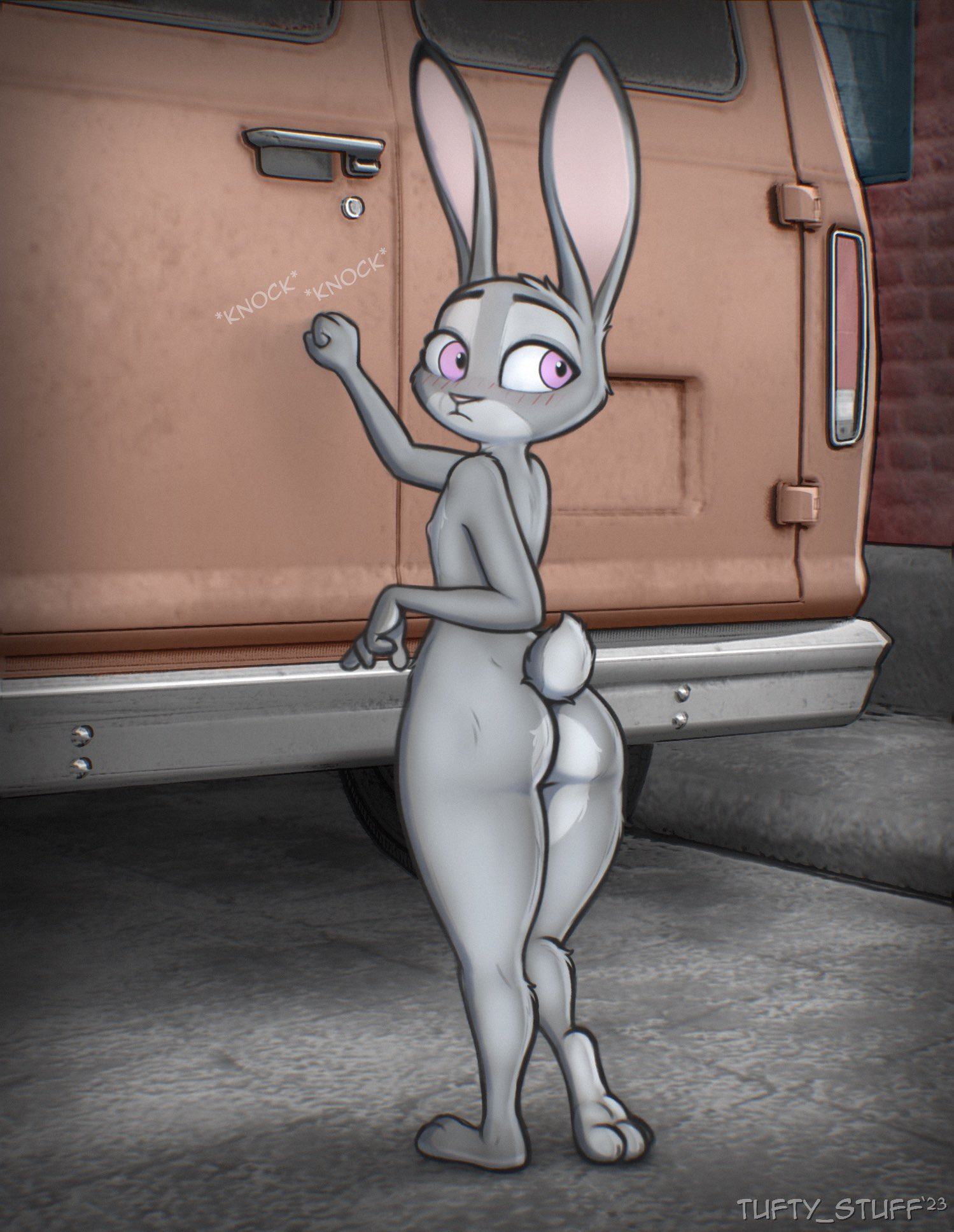 Rule 34 - ass breasts embarrassed judy hopps nude tufty zootopia | 8514228