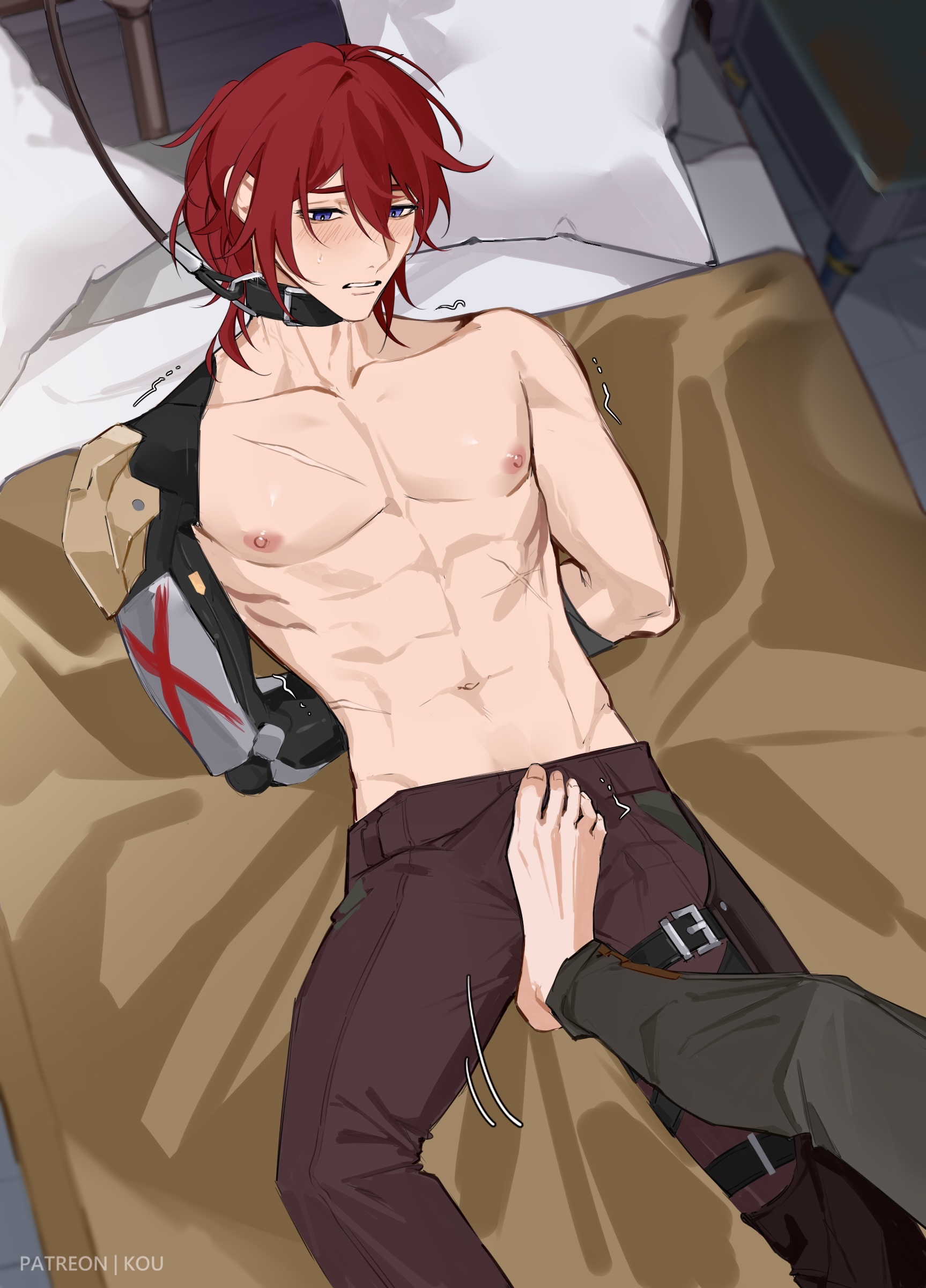 rule-34-2boys-blush-caelus-honkai-star-rail-collar-erection-under