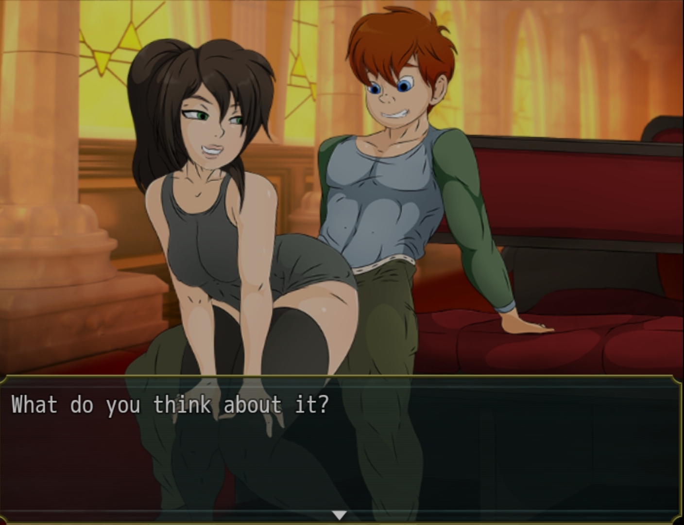 Rule 34 - 1boy 1girls angie (never saint) big ass big butt brown hair ...