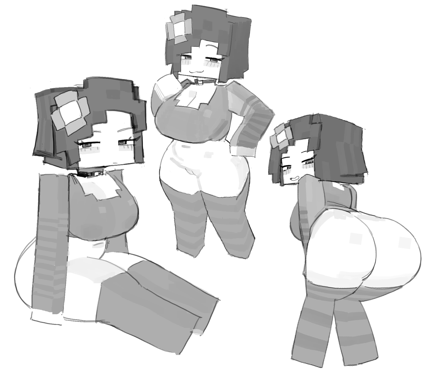 Rule 34 - bent over big breasts different poses jenny belle (slipperyt