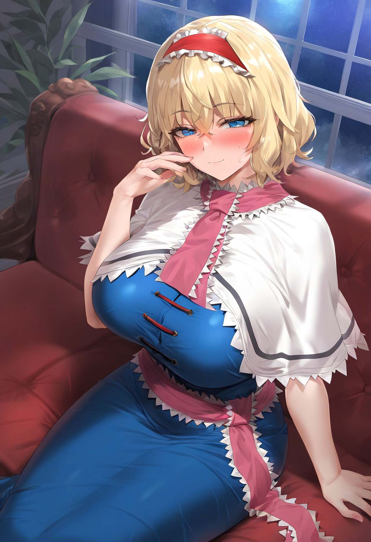 Rule 34 - ai generated alice margatroid big breasts blonde hair