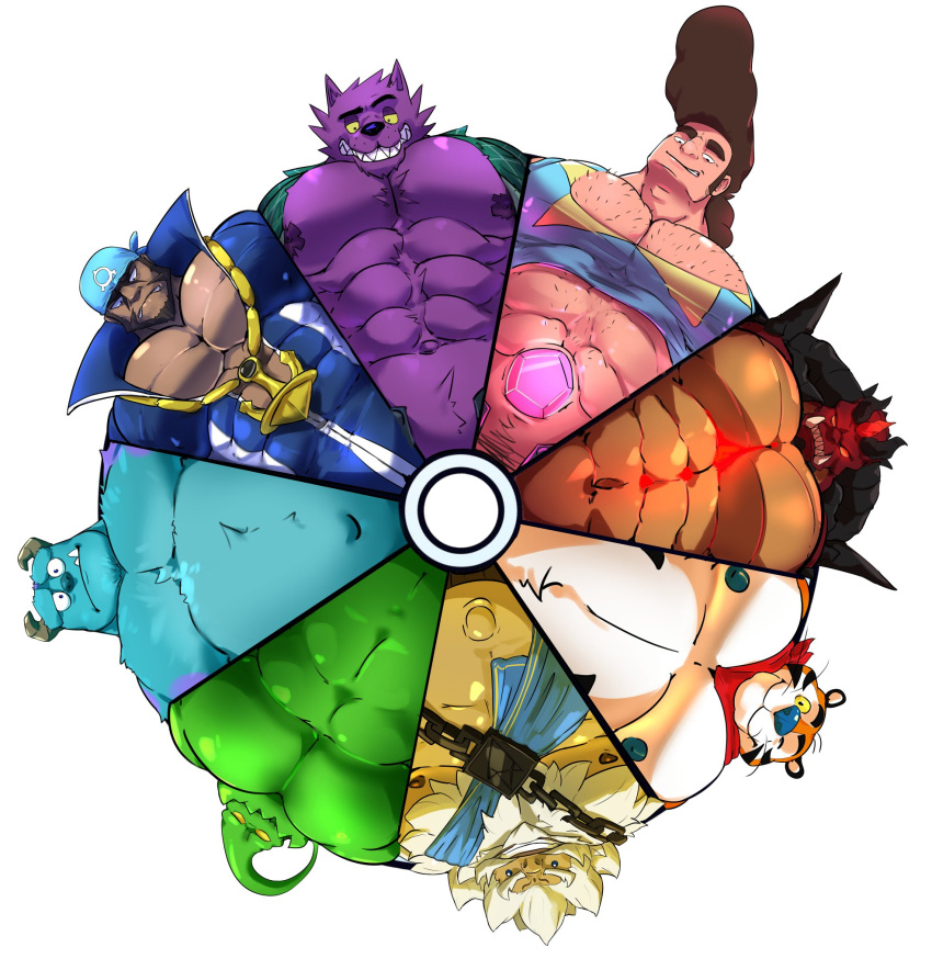 Rule 34 - 6+boys 8boys abs anthro archie (pokemon) bara belly bernard ...