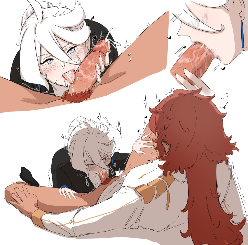 rule-34-1futa-1girls-blowjob-blush-bottomless-breasts-clothed