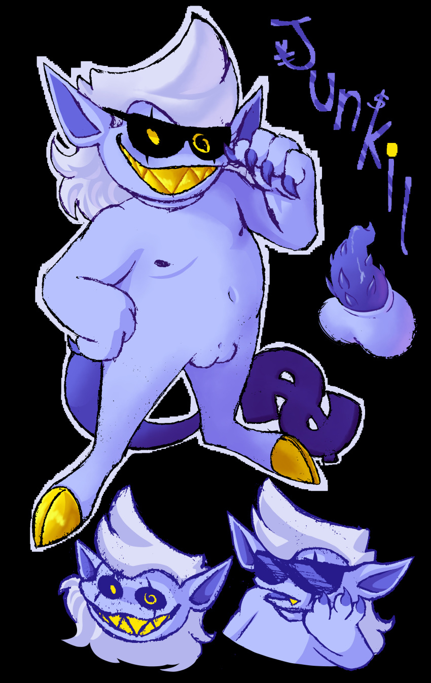 Rule 34 - 1boy 1cuntboy balls belly button black background black