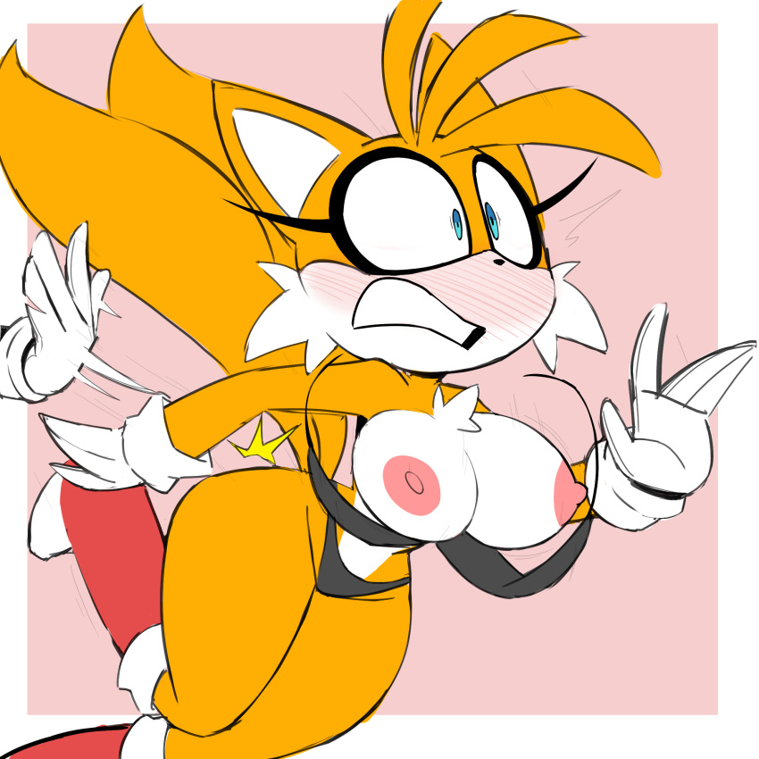 Rule 34 - 2 tails anthro areola big breasts bikini blush breasts butt ...