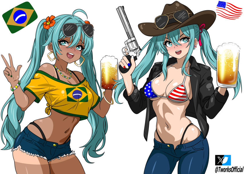 Rule 34 2girls Abdomen American Flag Bikini American Miku Ass Beer rule-34-2girls-abdomen-american-flag-bikini-american-miku-ass-beer