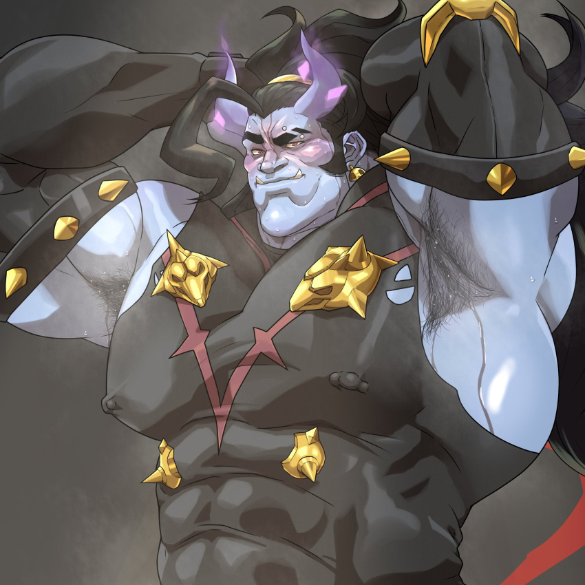 Rule 34 - alternate costume armpit armpit hair armpits bara demon hands ...