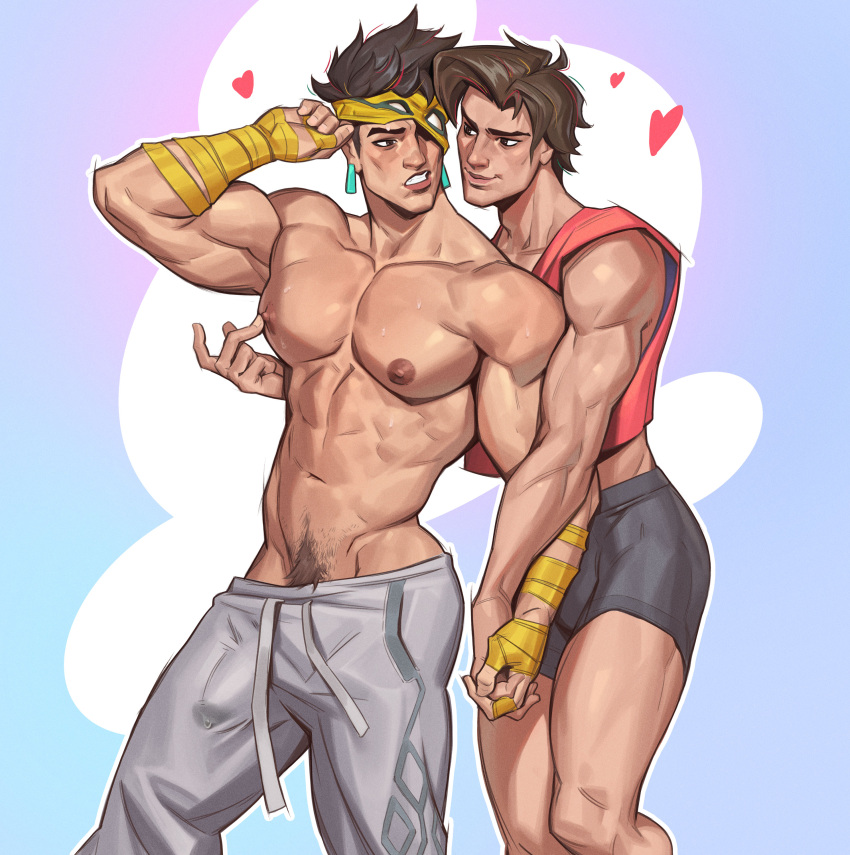 rule-34-abs-bara-biceps-big-bulge-bulge-clothing-erection-under