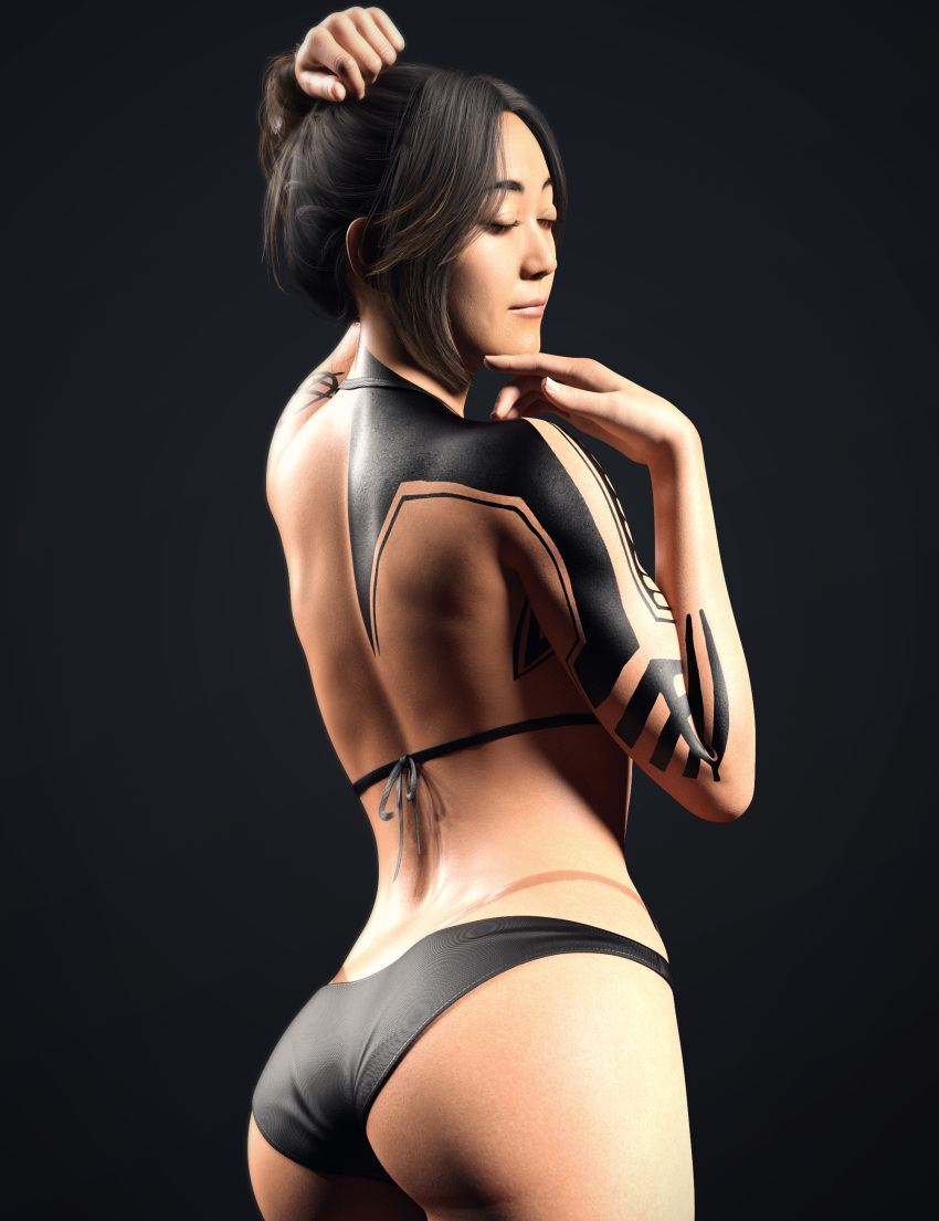 Rule 34 - 1girls 3d asian asian female athletic athletic female bikini