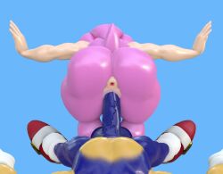  1boy 1girls 3d amy_rose animated anthro anus blender blender_(software) blue_body blue_skin bouncing_ass female jorknee kabalmystic loop male male/female mp4 no_sound pink_body pink_skin plain_background reverse_cowgirl_position riding_penis shiny_skin sonic_(series) sonic_the_hedgehog sonic_the_hedgehog_(series) video 