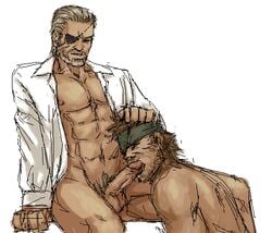  big_boss human male male_only metal_gear multiple_males solid_snake tagme yaoi 