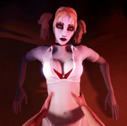  3d animated bouncing_breasts bra fugtrup jeanette_voerman looking_at_viewer malkavian source_filmmaker vampire_the_masquerade_bloodlines video_games 