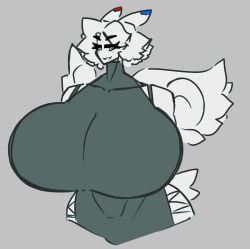  alice_(shewiff) anthro breasts_bigger_than_head huge_breasts hyper hyper_breasts pok&eacute;mon_(species) pokemon shewiff sweater togekiss 