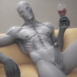  ai_generated balls erection leaning_back male male_only muscular muscular_male nipples outlast penis walrider wine wine_glass 