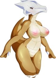  2015 anthro anthrofied big_breasts breasts female mammal marowak nintendo nude plain_background pokemon skull solo suddenhack video_games white_background 