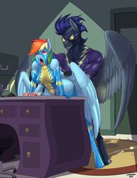  anthro anthrofied breasts equine female friendship_is_magic grin hi_res horse male mammal my_little_pony open_mouth pegasus pony rainbow_dash_(mlp) sex siberwar straight straight_hair tongue tongue_out wings 