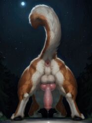  absurd_res ai_generated animal_genitalia animal_penis anus ass ass_up balls black_body black_fur bodily_fluids canid canine canine_genitalia canine_penis canis domestic_dog faceless_character faceless_feral faceless_male feral fur genital_fluids genitals hi_res knot leaking_precum male male_only mammal molosser mountain_dog outdoors outside penis pink_anus precum presenting presenting_anus presenting_hindquarters presenting_penis raised_tail saint_bernard shuffur signature smile solo spread_legs spreading white_body white_fur 