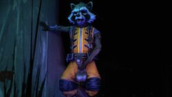  3d animated guardians_of_the_galaxy lavenchie loop male male_only mammal marvel masturbation penis procyonid raccoon rocket_raccoon solo source_filmmaker uncut 