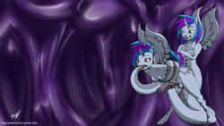  16:9 alicorn anthro changeling dickgirl dickgirl/male duo equine fan_character feathered_wings feathers hair horn horse hosendamaru hybrid incest intersex intersex/male male male_penetrating mammal multicolored_hair my_little_pony naga pegasus pony reptile scalie snake tumblr wings 