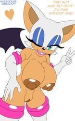  anthro ass bat big_ass big_breasts big_lips big_nipples breasts expansion female furry habbodude happy heart hips hyper large_breasts lips looking_down mega2109 naked nipples pussy rouge_the_bat sega solo sonic_(series) text wide_hips wings 