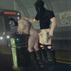  2boys 2humans 2males 3d 3d_(artwork) 3d_model activision anal anal_insertion anal_sex breeding brown_eyes call_of_duty call_of_duty_modern_warfare_2_(2022) cum_dripping_from_anus cum_dripping_from_ass cum_in_ass cum_splatter cumming_inside gay gay_anal gay_sex ghost_(modern_warfare_2) infinity_ward konig light-skinned_male light_skin male_focus male_penetrated male_penetrating male_penetrating_male masked masked_male simon_riley someshithappened 