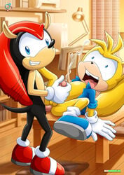  archie_comics bbmbbf blue_eyes cum gay gloves male mighty_the_armadillo palcomix penetration penis ray_the_flying_squirrel rear_deliveries sega shoes sonic_(series) yaoi 