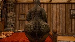 3d animated anthro argonian bbw doggy_style fat gigantic_ass huge_ass huge_breasts larger_female mp4 no_sound obese obese_anthro obese_female plap scalie size_difference skyrim tagme vaginal_penetration video zenith741