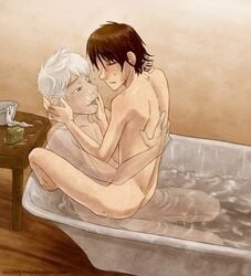  2boys amputee anal bath bathtub crossover dreamworks gay hiccup_horrendous_haddock_iii how_to_train_your_dragon jack_frost male male_only penetration rise_of_the_guardians shared_bathing yaoi 
