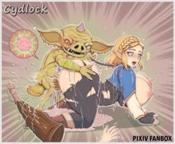  1boy 1girls ahe_gao all_fours aqua_eyes areolae ass ass_focus barefoot black_gloves black_leggings black_legwear black_pants blonde_hair bokoblin braid breasts breath_of_the_wild captured collar cum cydlock defeated drooling egg_overload eyebrows eyes_rolled_back feet female field fingerless_gloves forced functionally_nude gloves goblin goblin_male golden_bokoblin green_eyes hair_ornament hairclip high_resolution huge_ass huge_breasts huge_cock hyper_impregnation impregnation kneeling lactation lactation_without_expressing leggings long_hair looking_at_viewer looking_back male milk monster multiple_sperm_fertilization nintendo nipples no_bra ovum pants pantsu pantylines pointed_ears princess_zelda projectile_lactation rape sex shiny shiny_legwear shirt short_hair size_difference skin_tight skindentation small_dom_big_sub smaller_male straight tears_of_the_kingdom the_legend_of_zelda thick_eyebrows thick_thighs thighs tied_hair tongue tongue_out torn_clothes underboob underwear unwanted_impregnation vaginal_penetration wide_hips zelda_(tears_of_the_kingdom) 