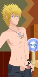  kingdom_hearts male male_only penis roxas twilight_town 