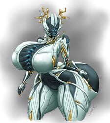  1girls ass bodysuit breasts cleavage curvy curvy_figure female female_only hand_on_ass huge_ass huge_breasts hyper hyper_ass hyper_breasts lilith_art prime_warframe solo solo_female thick_thighs thin_waist valkyr_(warframe) valkyr_prime_(warframe) voluptuous warframe wide_hips 
