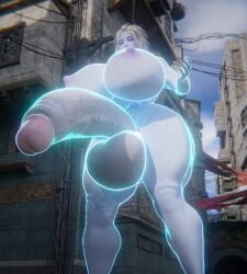  1futa 3d ass_expansion awoken big_breasts big_penis breast_expansion breasts bungie destiny_(game) destiny_2 futa_only futanari height_growth huge_cock humanoid humanoid_penis mara_sov nude penis penis_expansion qzk_forte solo standing thick_thighs wide_hips 