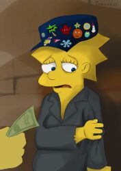  age_difference blue_eyes female lisa_simpson money open_mouth tabaarus the_simpsons yellow_body 