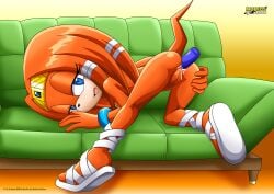  1girls anal anthro ass bbmbbf echidna female female_only furry innie_pussy mobius_unleashed nude palcomix pussy sega sex_toy solo solo_female sonic_(series) sonic_adventure sonic_the_hedgehog_(series) tikal_the_echidna 
