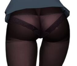  1girls 3d animated ass ass_cleavage ass_focus blendy_13 butt_crack close-up female from_behind melty_blood mikumikudance no_sound panties panties_under_pantyhose pantyhose solo tagme thigh_gap tohno_akiha tsukihime type-moon underwear video walking webm white_background 